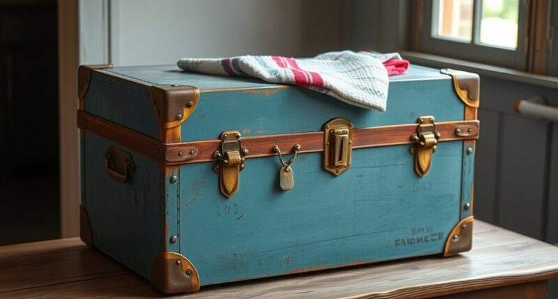 vintage trunk transformation ideas