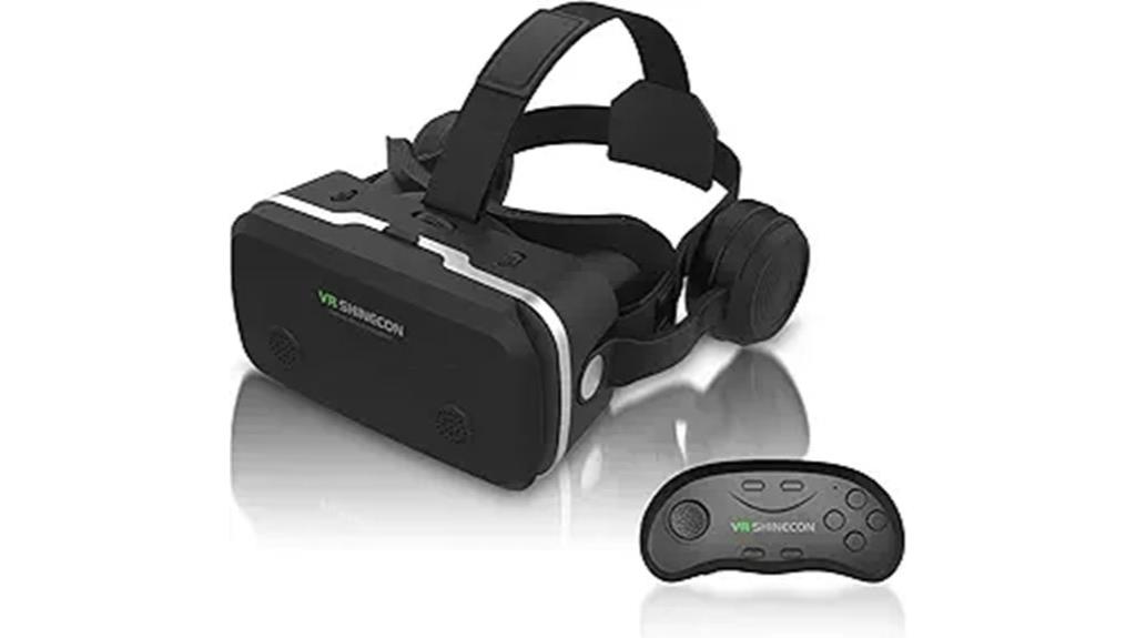 vr headset with remote