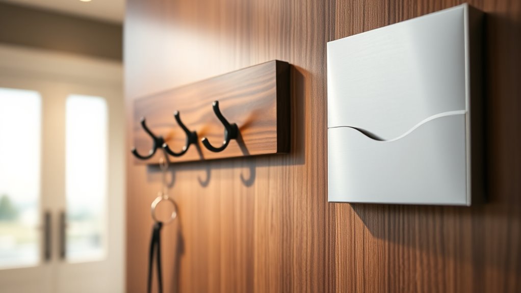 wall mounted key rack