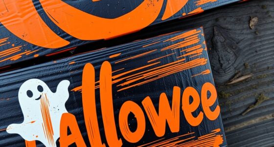 weatherproof halloween sign painting
