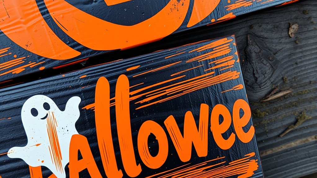 weatherproof halloween sign painting
