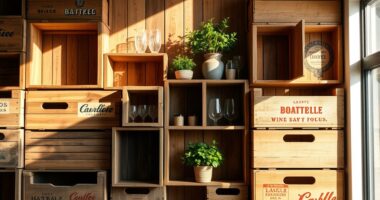 wine crate shelving units