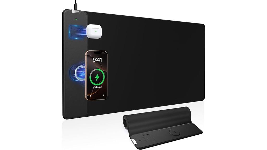 wireless charging gaming mouse pad