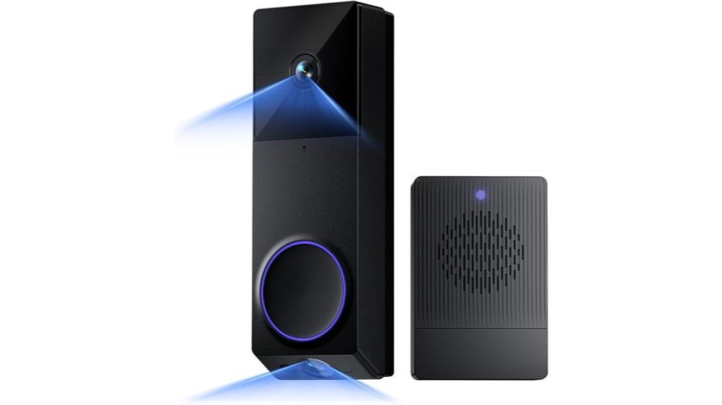wireless dual camera doorbell