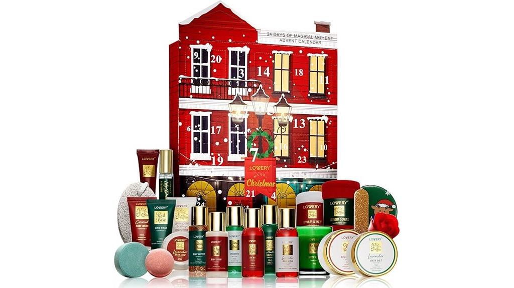 women s christmas spa set