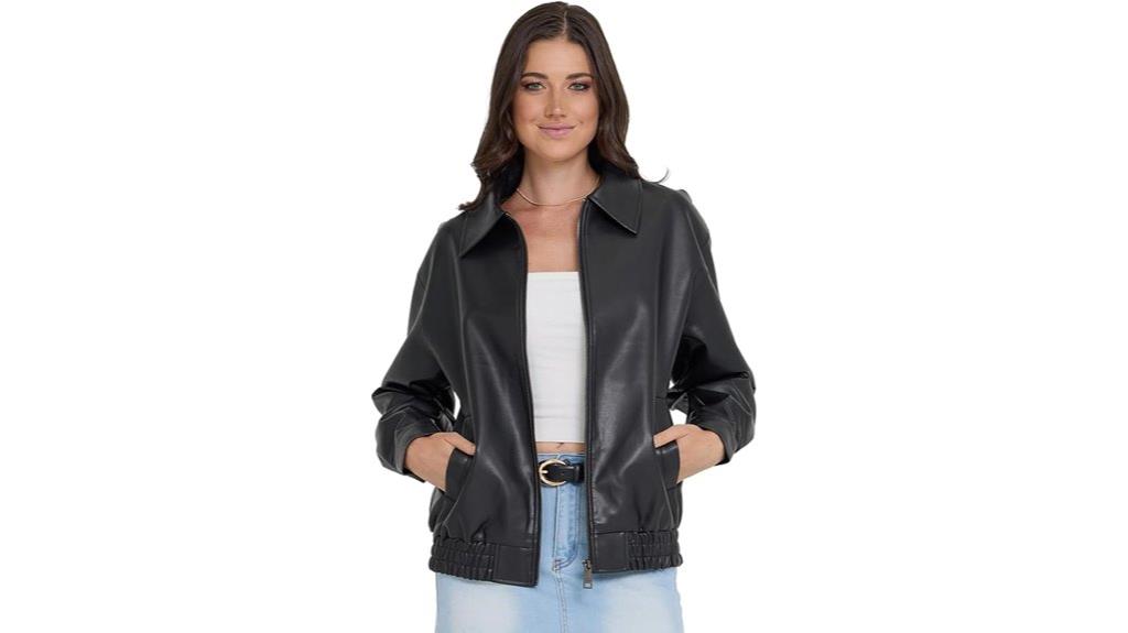 women s leather jacket steve madden