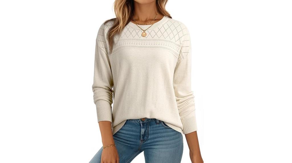 women s long sleeve wool sweater
