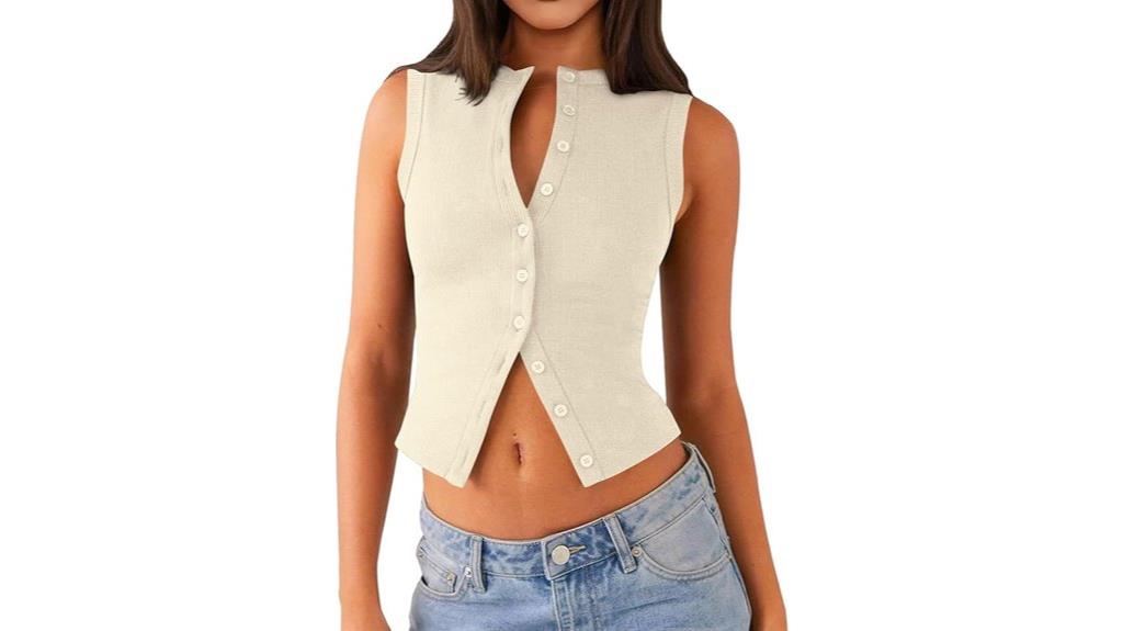 women s ribbed summer crop