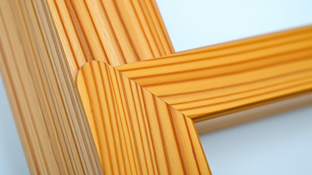 wood frame miter joints