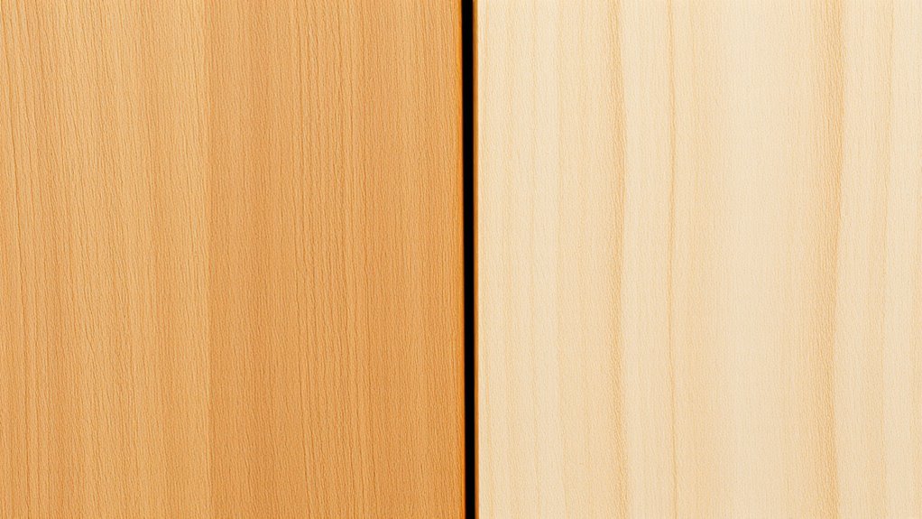 wood grain and staining differences
