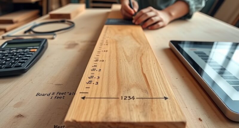 wood measurement and waste