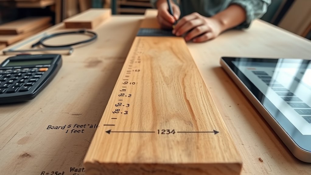 wood measurement and waste