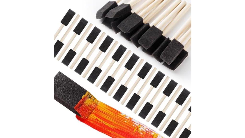 120 piece foam brush set