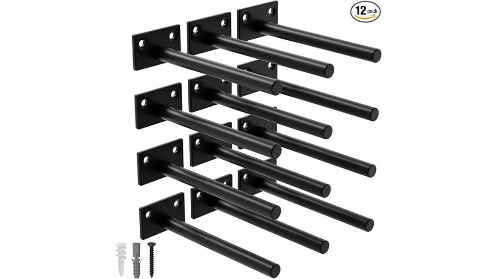 12 pack floating shelf brackets