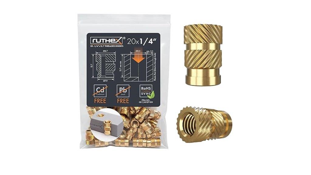 20 piece threaded insert set