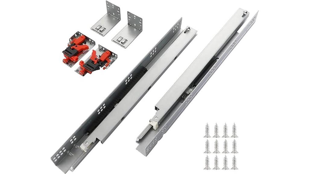 21 inch soft close slides