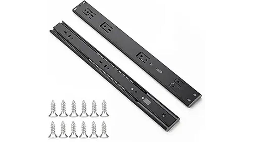 22 inch soft close slides