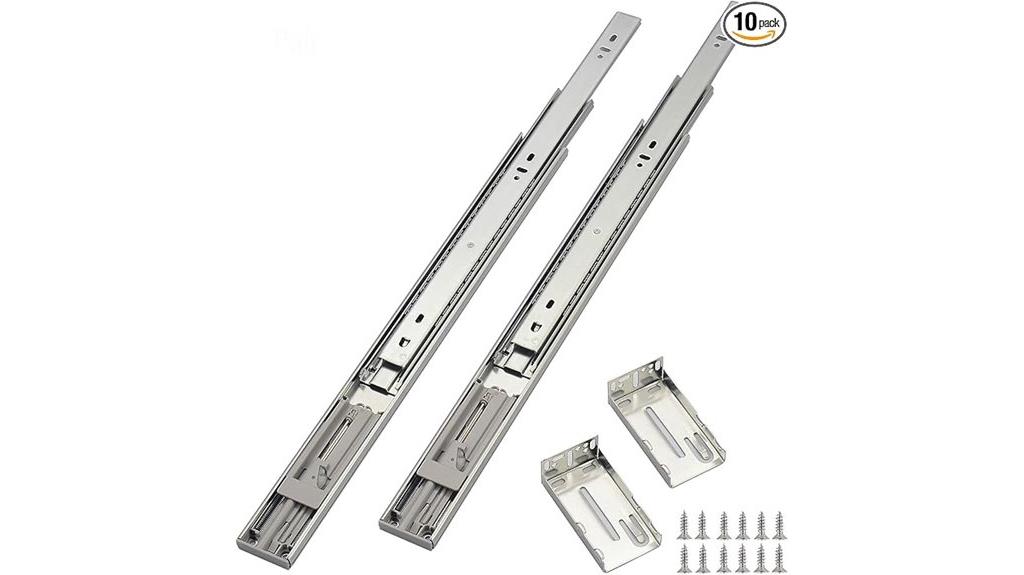 22 inch soft closing drawer slides