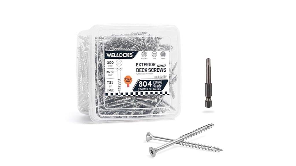 304 stainless steel screws