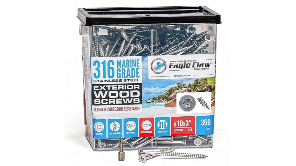 316 stainless steel screws