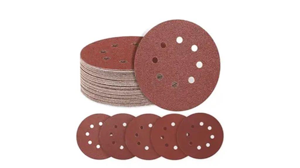 50 piece assorted grit sanding discs