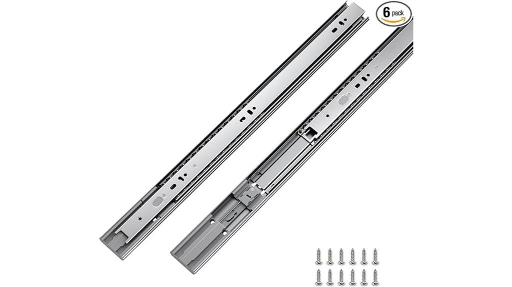 6 pair long drawer slides