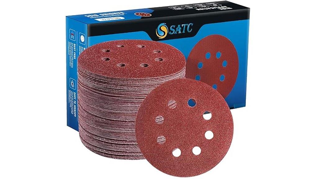 72 piece 5 inch sanding discs