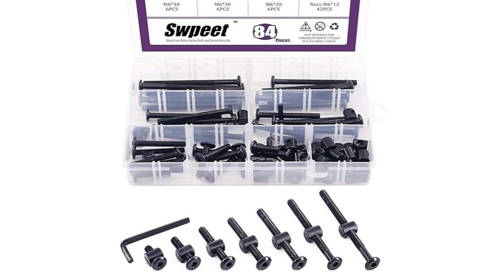 84 piece m6 screw set