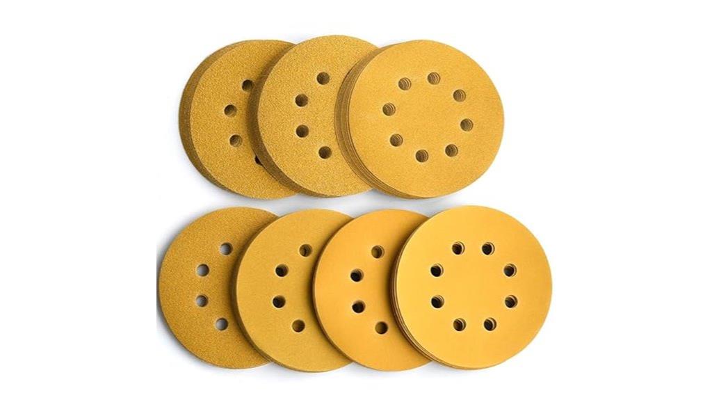 assorted grit sanding discs