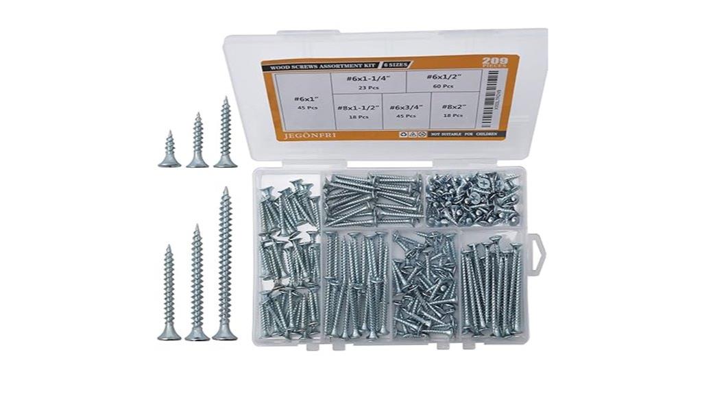 assorted high strength wood screws