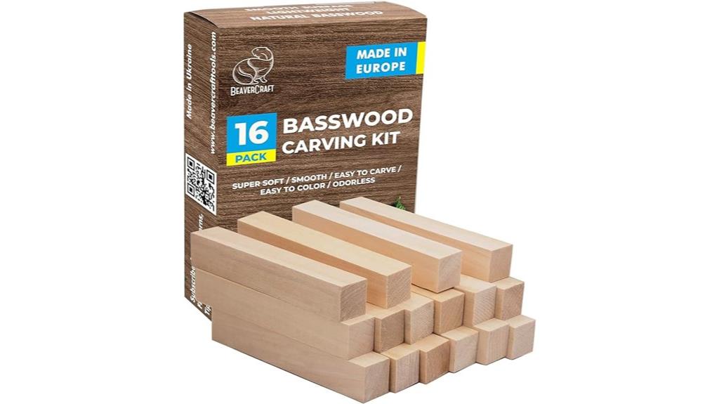 basswood carving blocks set
