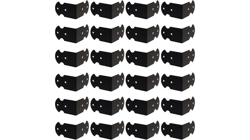 black metal furniture corners