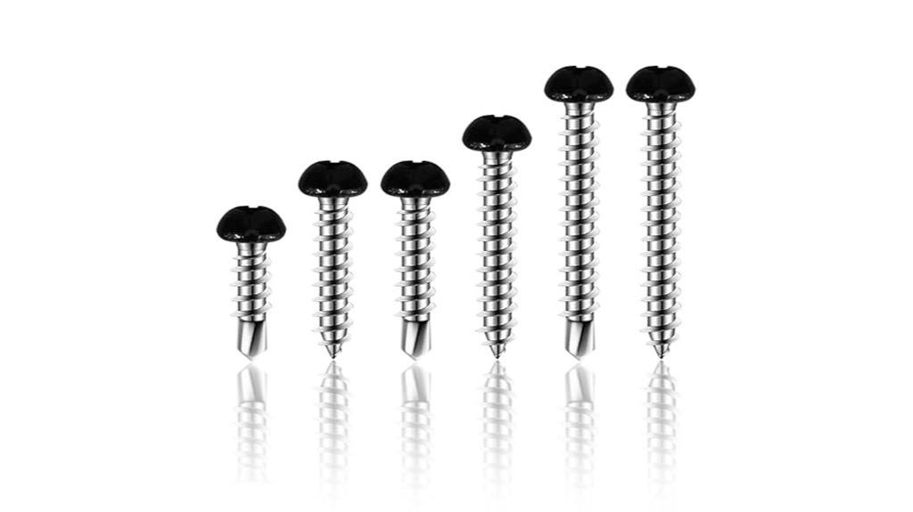 black pan head screws