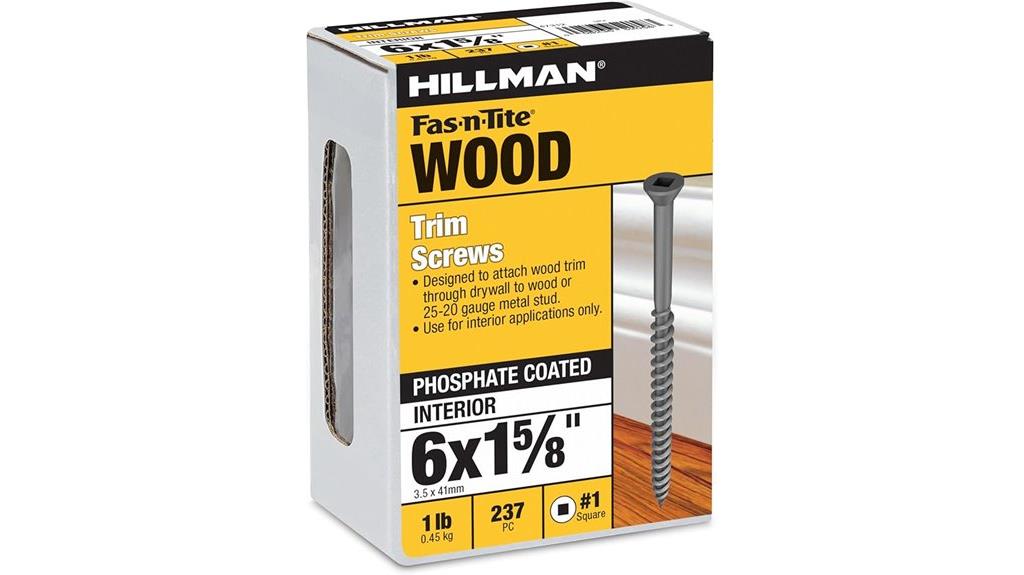 black phosphate trim screws