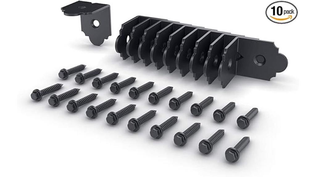 black steel roof clips