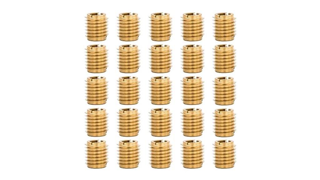 brass hard wood threaded inserts