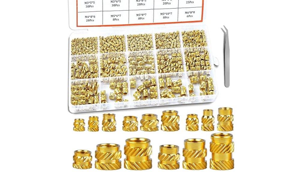 brass threaded insert kit