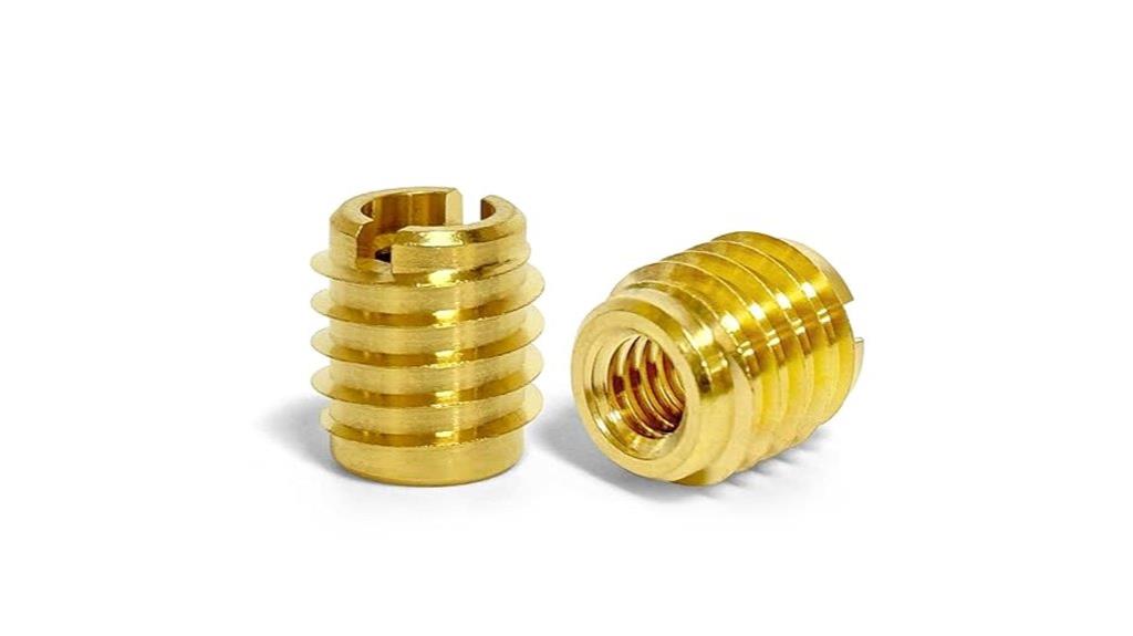 brass threaded inserts pack