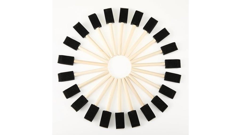 bulk 50 disposable foam brushes