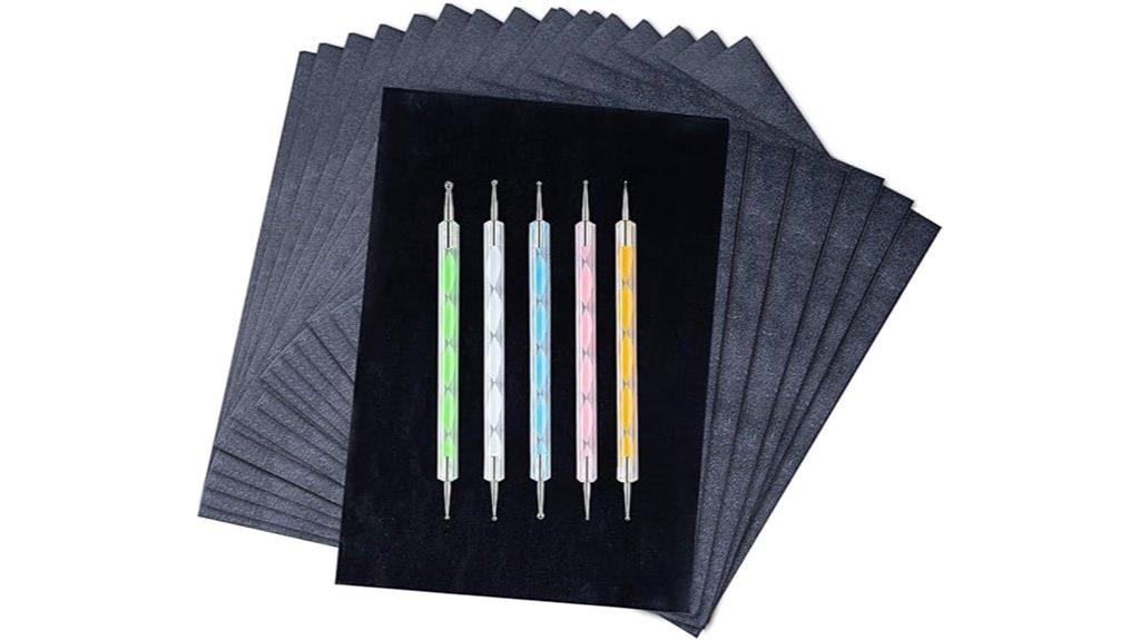 carbon paper and embossing styluses