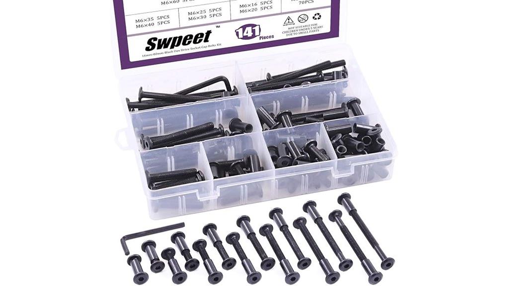 carbon steel hex bolt set