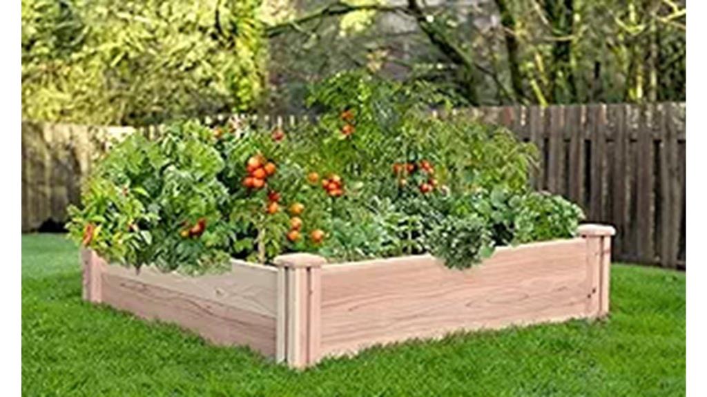 cedar 4x4 garden bed