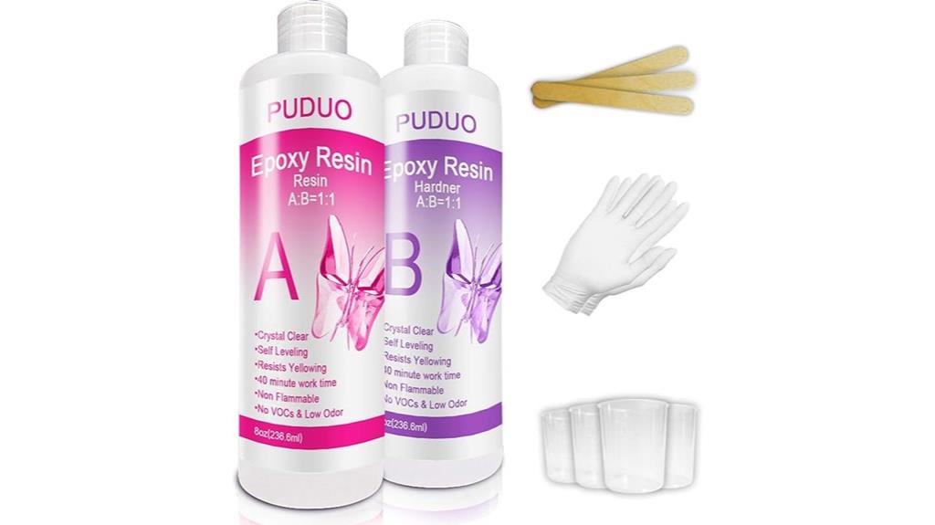 clear art jewelry epoxy