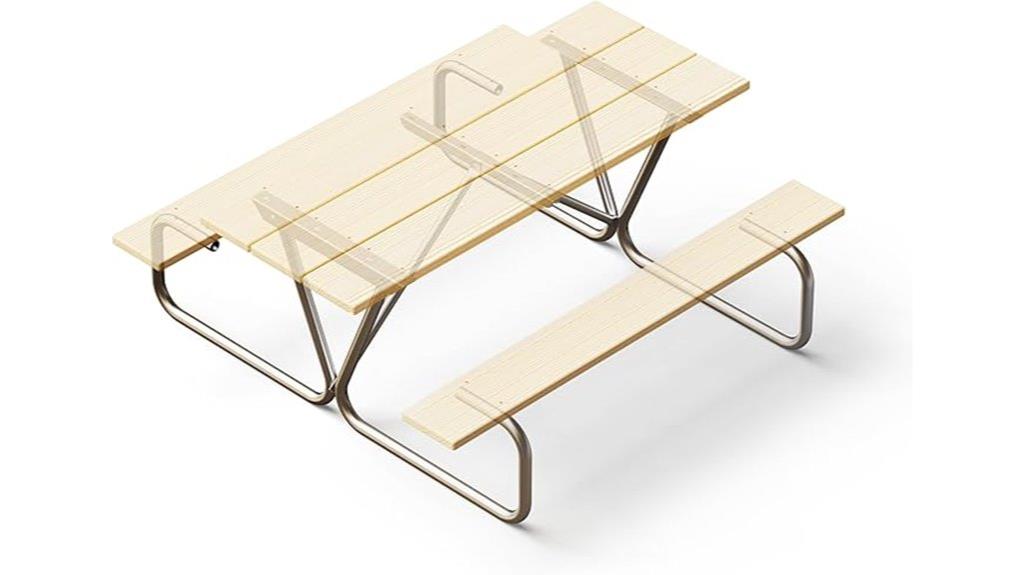 commercial steel picnic frame