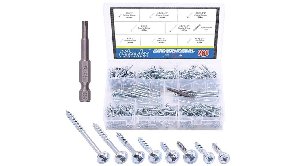 comprehensive pocket hole screw set