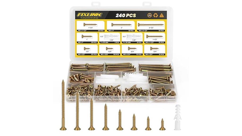 comprehensive wood screw kit