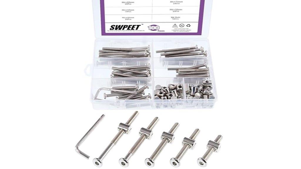 crib hardware screw set