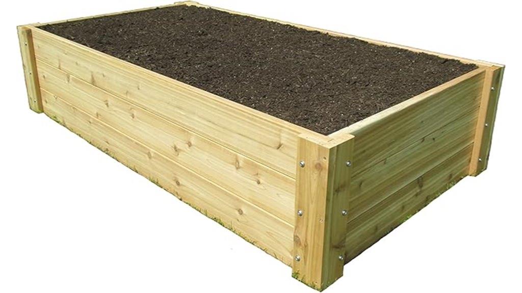 deep rooted cedar garden bed