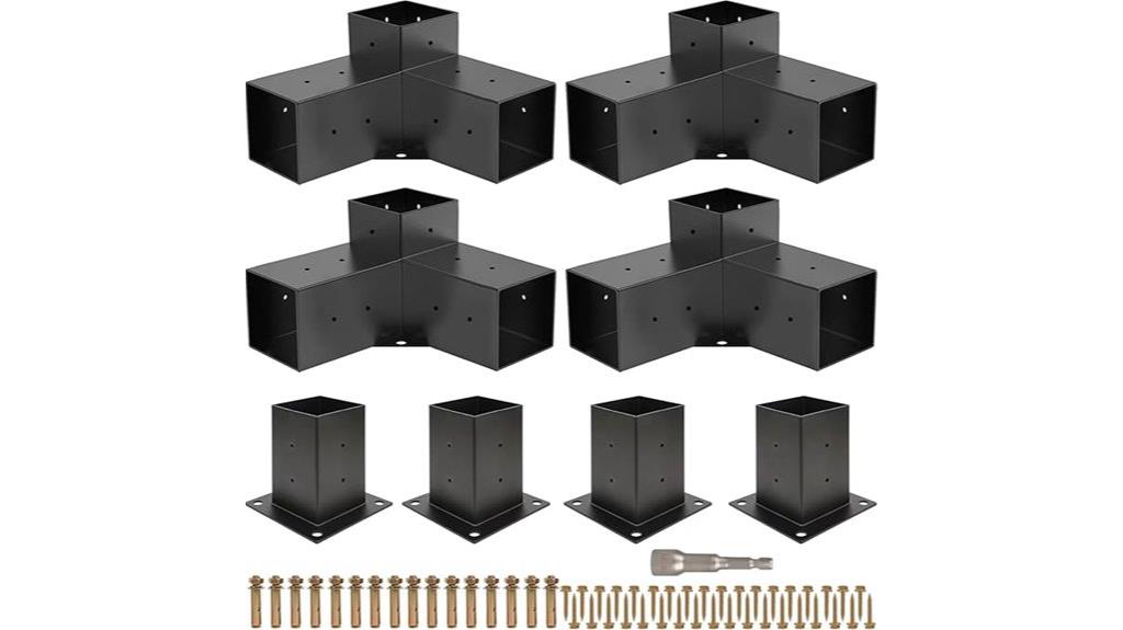 diy pergola corner brackets