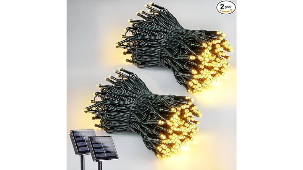 double pack solar christmas lights